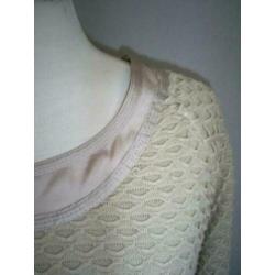 LECOMTE beige dubbele top maat 40