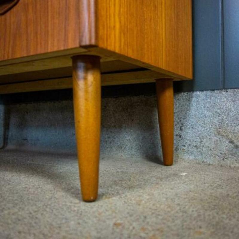 Vintage Retro Midcentury Scandinavische Ladekast Kast Bruin