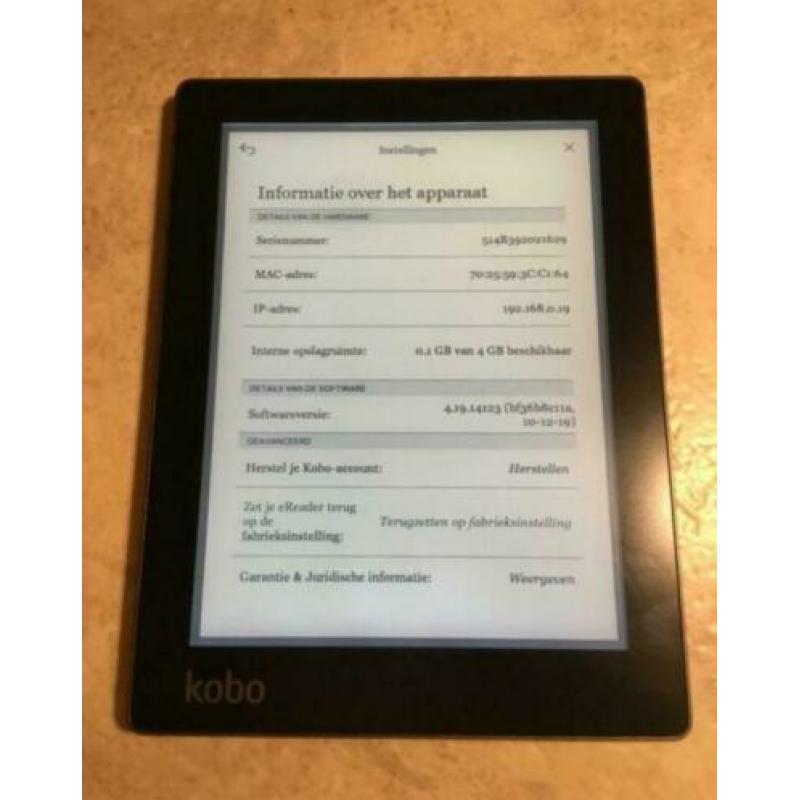 Ereader kobo aura