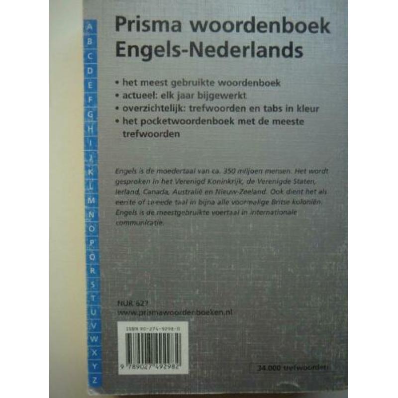 Prisma woordenboek Engels Nederlands, gebruikt