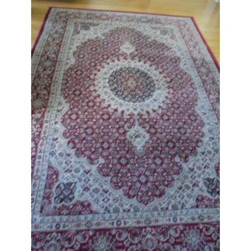Turks tapijt/Oosters vloerkleed, BOSAN TIBET hoofdkleur rood