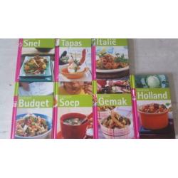 Kookboeken diverse soorten
