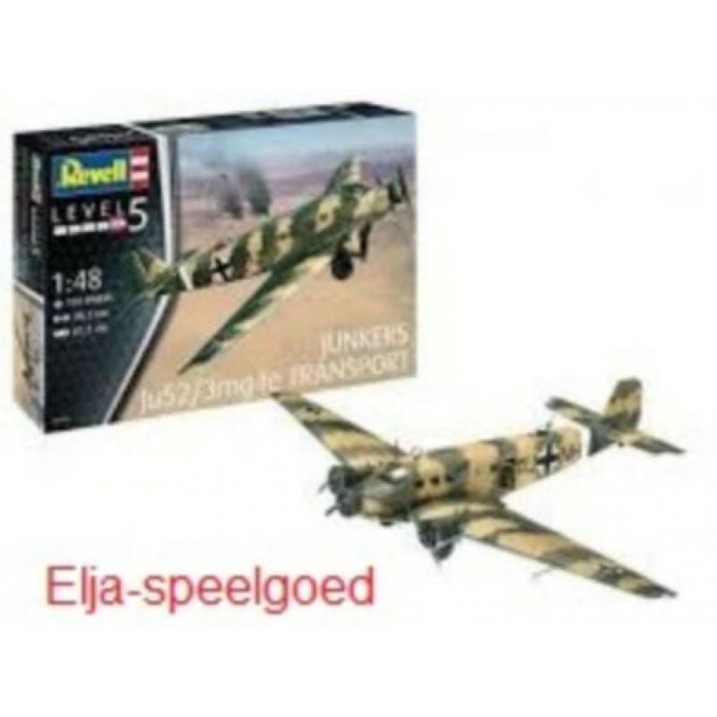 NIEUW Revell 1:48 JUNKER Ju-52/3M transprte 03918 modelbouw