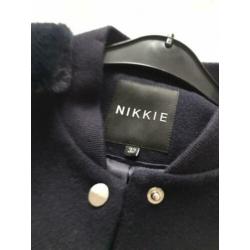 Nikkie blauwe fur bomber mt 32