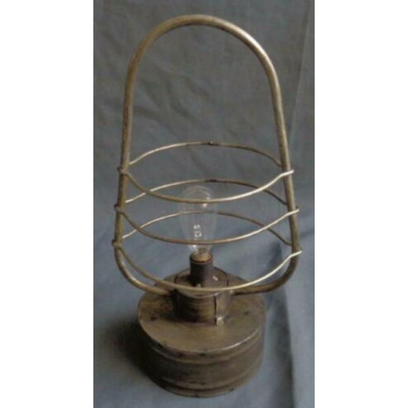 STEAMPUNK INDUSTRIEEL metalen tafel lamp H26xB14xO10cm INDUS