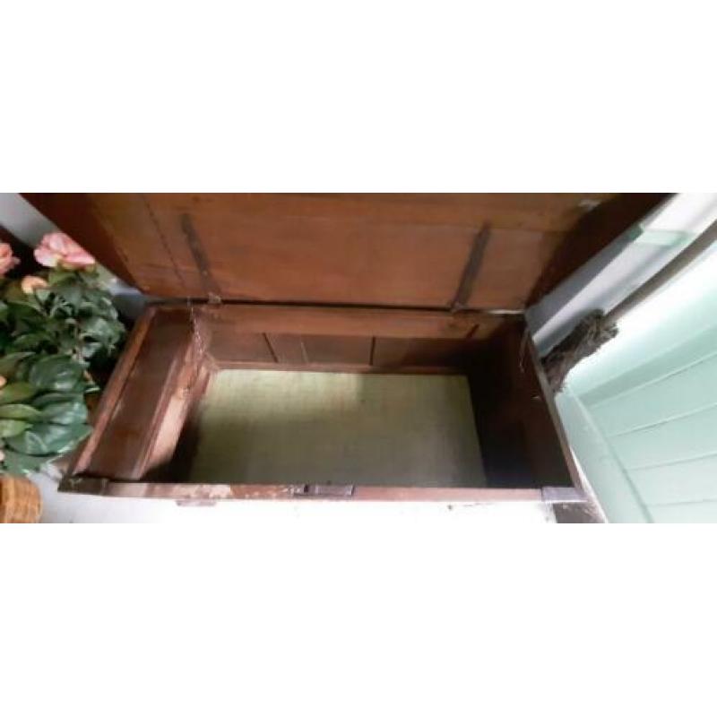 Dekenkisten hout antieke kist brocant