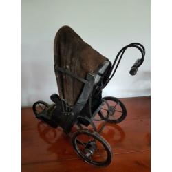 vintage poppen wandelwagen hoogte 40 cm