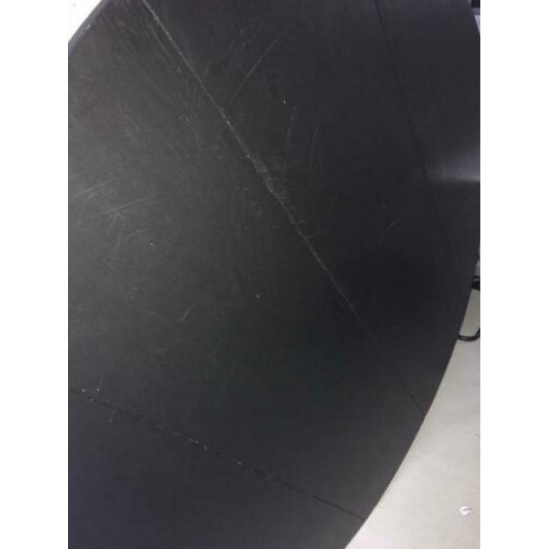 Rhonda woood zwarte tafel 150cm doorsnede - rond