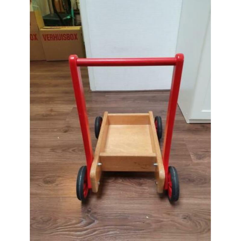 Loopwagen van hout