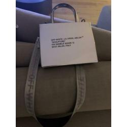Off white mirrored silver bag