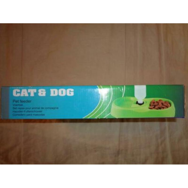 voer en drinkbak./cat&dog pet feeder