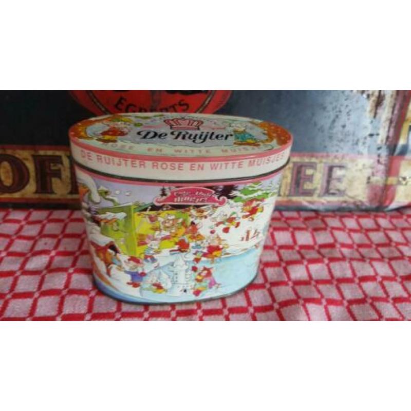 De Ruijter Rose met witte muisjes blik