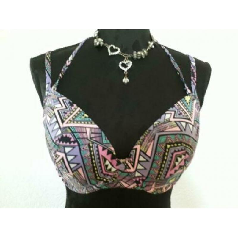 paarse print bikini mt 38 HUNKEMOLLER 75D 75 D ipst