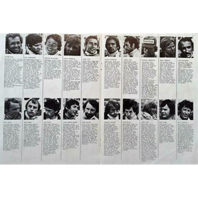 Race Poster Auto uit jaren ‘70