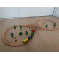 Houten treinset