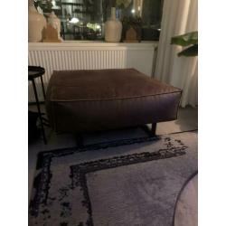 Grote poef 90x90 bruin