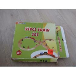 Houten treinset