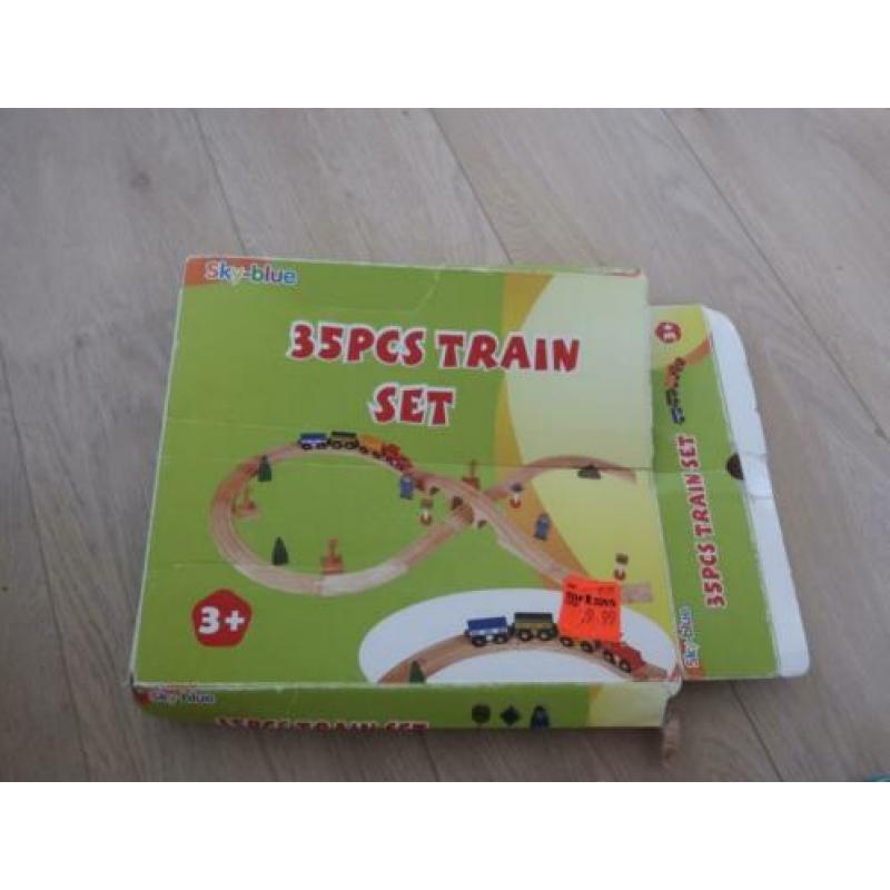 Houten treinset