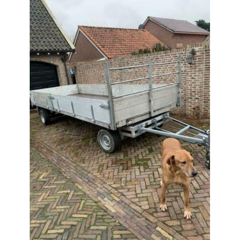 Schamel aanhanger 3500 kg 2x 5 mtr nieuwe vloer verlichting