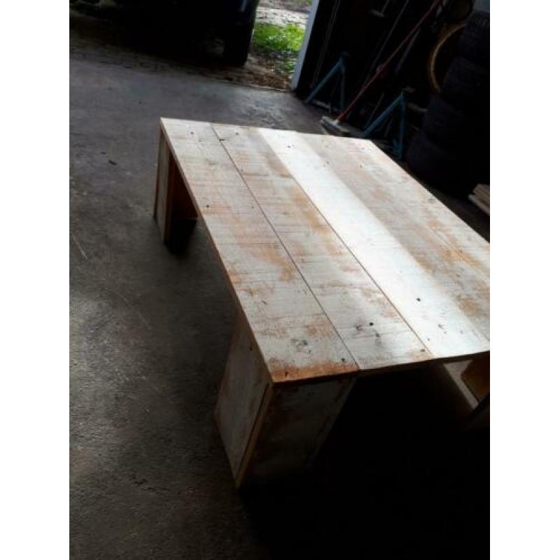 Salontafel hout whitewash