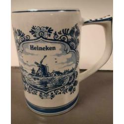 Delftsblauwe Heinekenpul met stempelmisdruk aan onderzijde