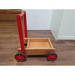 Loopwagen van hout