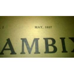 Ambix nr 1 / Journal of the Society for the study of Alchemy