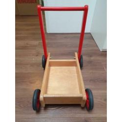 Loopwagen van hout