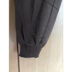 Luchtige bruine dames broek/pantalon maat 38-M