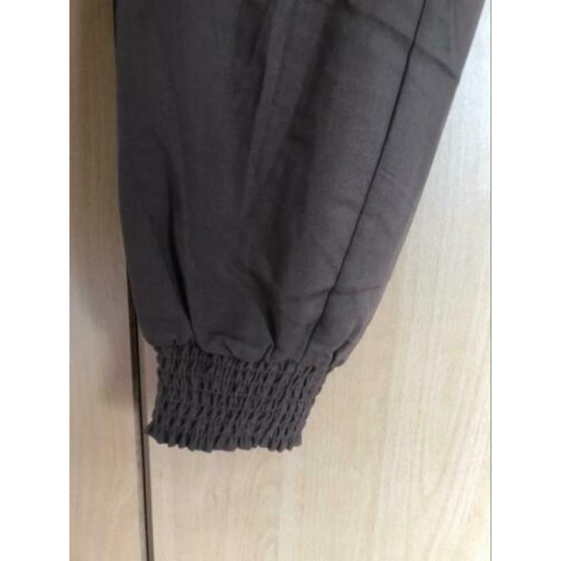 Luchtige bruine dames broek/pantalon maat 38-M