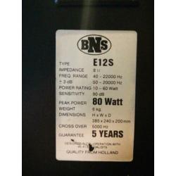 Luidsprekers bns e12s