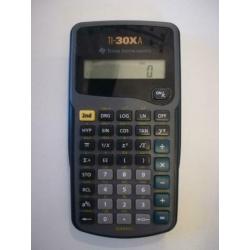 Rekenmachine: TI-30XA Texas Instruments, voor school