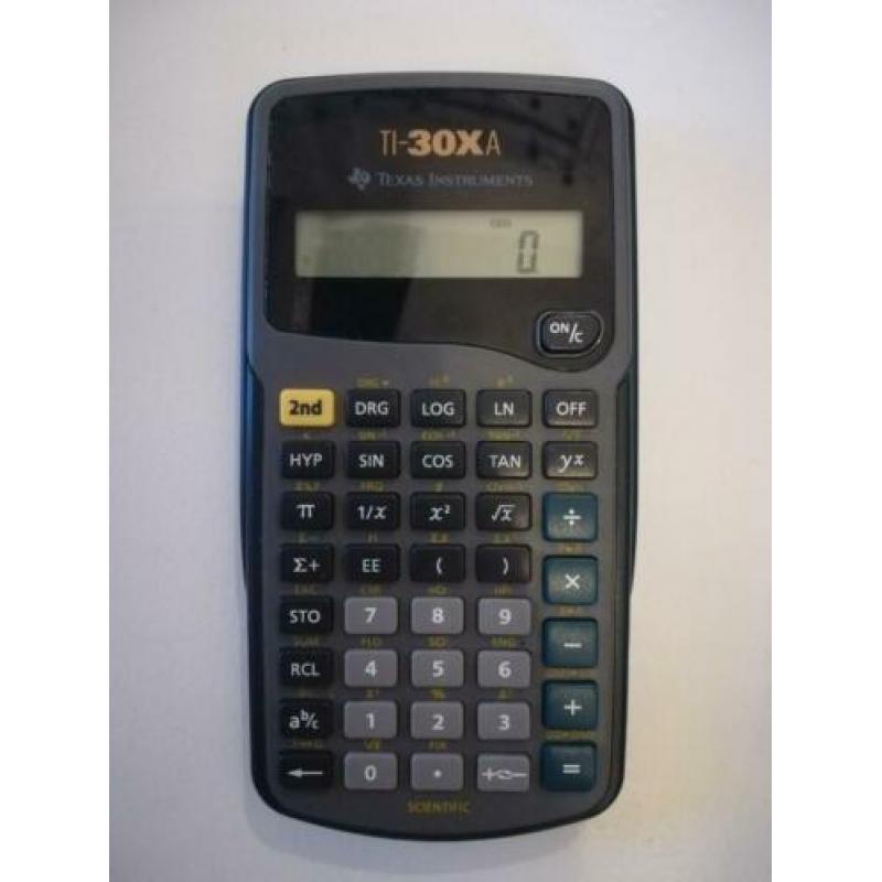 Rekenmachine: TI-30XA Texas Instruments, voor school