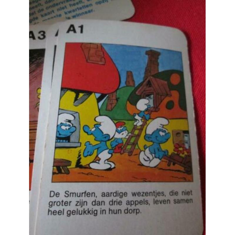 2 kwartetten De avontuurlijke Smurf ,Fieperdepiep Westendorp