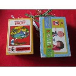 2 kwartetten De avontuurlijke Smurf ,Fieperdepiep Westendorp