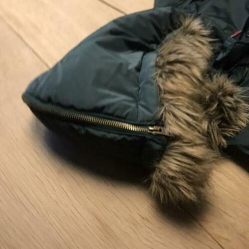 Tommy hilfiger jas (meiden) maat 152- donkergroen