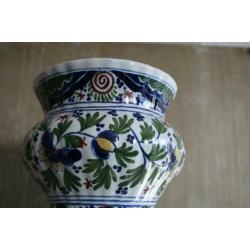 Knobbelvaas - Oud Delft - Polychroom