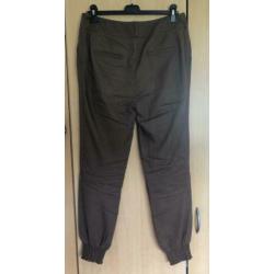 Luchtige bruine dames broek/pantalon maat 38-M