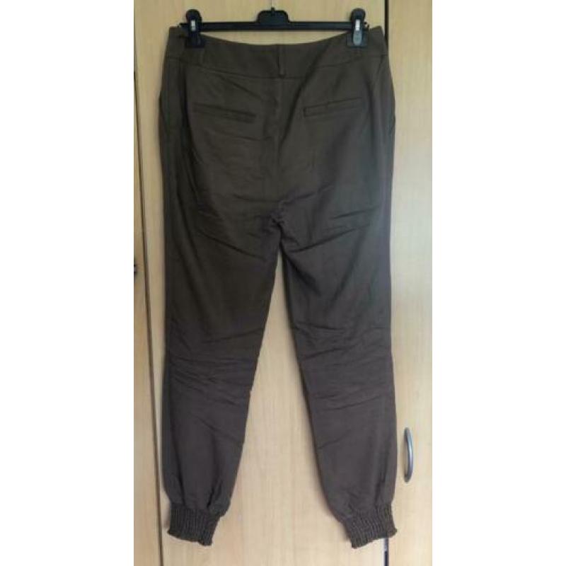 Luchtige bruine dames broek/pantalon maat 38-M