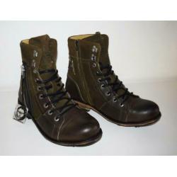 YELLOW CAB - stoere Industrial boots green - maat 44
