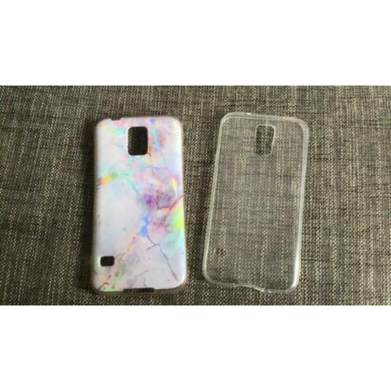 Twee Samsung galaxy s5 telefoonhoesjes