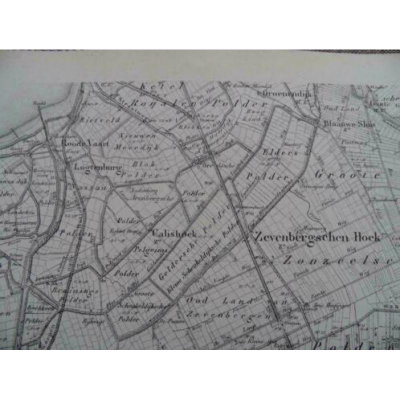143 / Oosterhout / Geertruidenberg Litho Stafkaart 1875