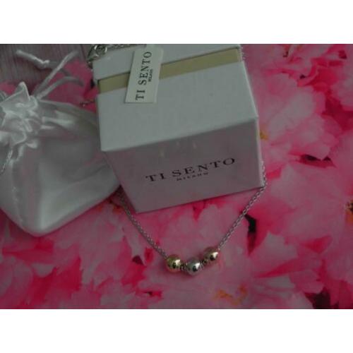 Ti Sento ketting met bolletjes voor €57,00 - DE LAATSTE!!