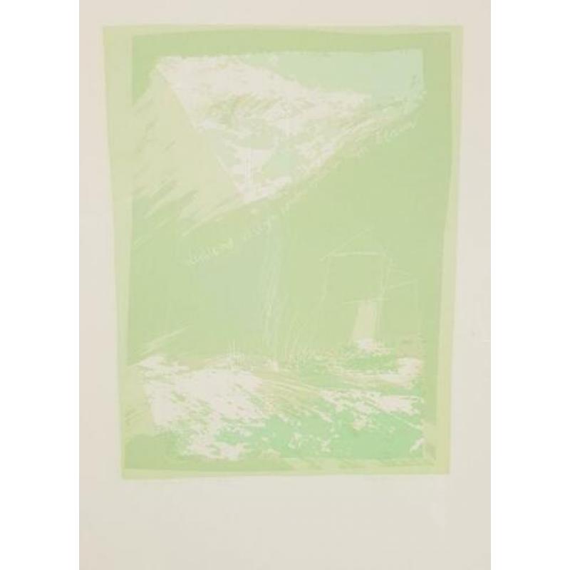 Zeefdruk elfry baartmans '78 passe-partout ingelijst pastel