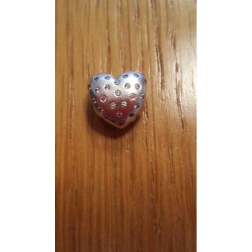 Originele Pandora bedel hart zirkonia steentjes