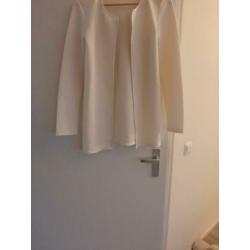 Wit vest jasje maat xs