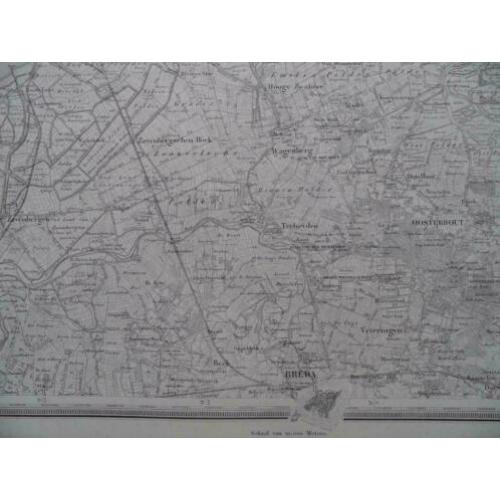 143 / Oosterhout / Geertruidenberg Litho Stafkaart 1875