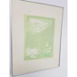 Zeefdruk elfry baartmans '78 passe-partout ingelijst pastel