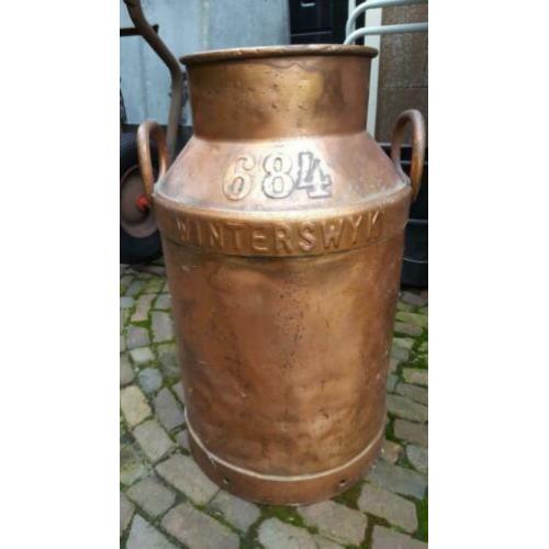 Originele melkbus + deksel + zeef