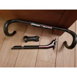 FSA K-force carbon zadelpen en stuur en Deda stuurpen